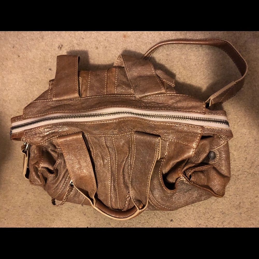 Andrew Marc gold bag